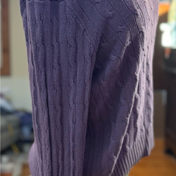 Ralph Lauren Raw Silk Sweater Men’s Large Purple 💜Play Condition💜 See Photos - Picture 13 of 15